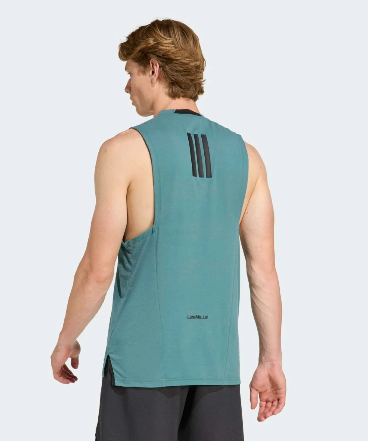 Мужской топ без рукавов Les Mills Adidas, Green — фото 2