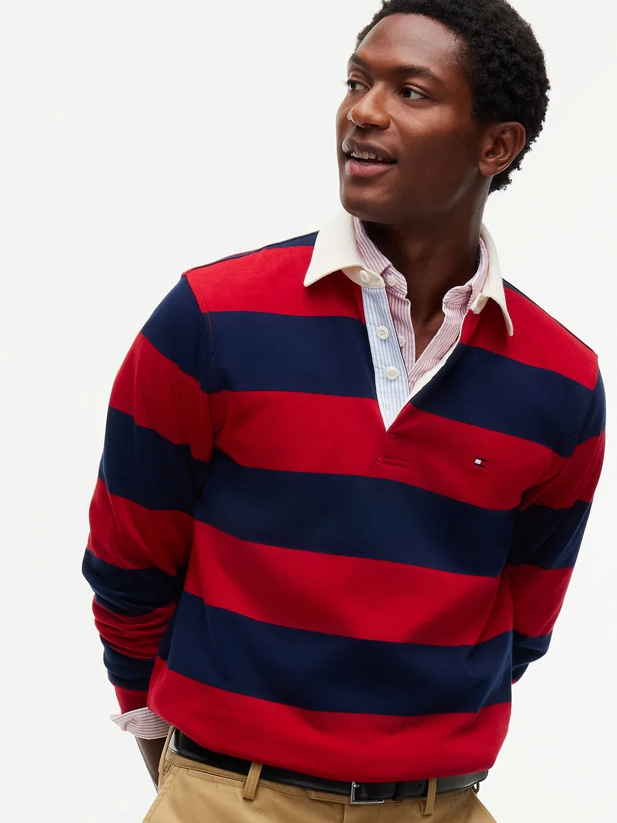 Толстовка TOMMY HILFIGER красного и черного цвета — фото 2