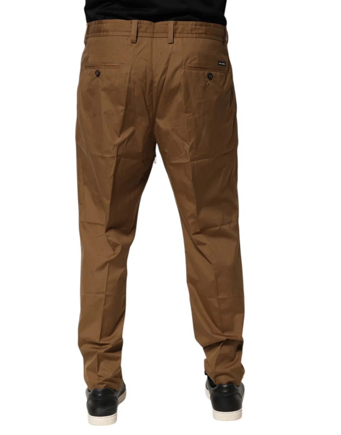 Мужские брюки-джоггеры на шнурке Tapered Pants Dolce & Gabbana, Brown — фото 4
