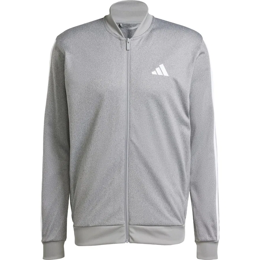 Кофта с длинным рукавом adidas Sportswear JI8846 Tricot Regular-Fit Mélange, Черный — фото 3