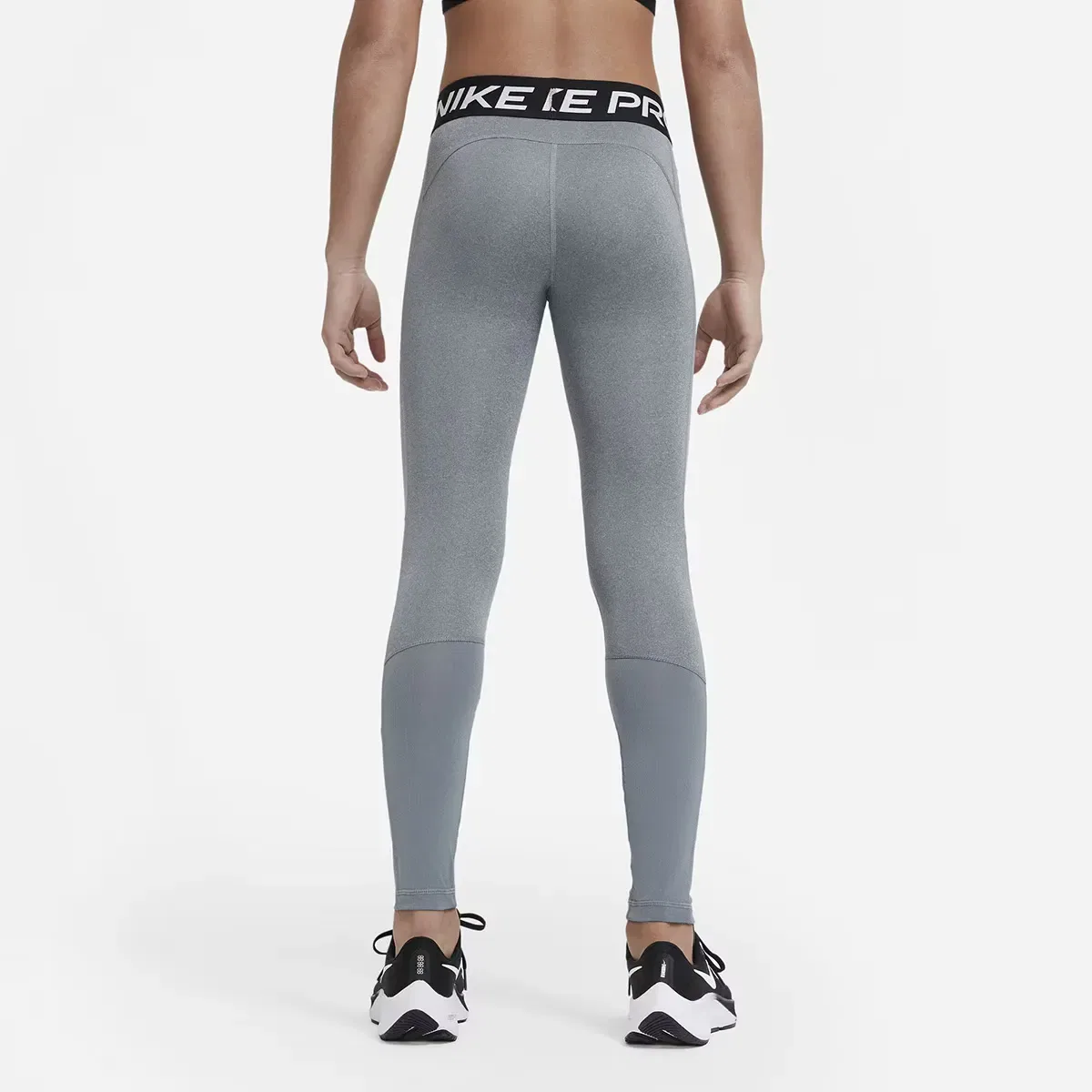 Детские леггинсы для девочек с влагоотводящей технологией Nike Pro Dri-FIT, Gris — фото 2