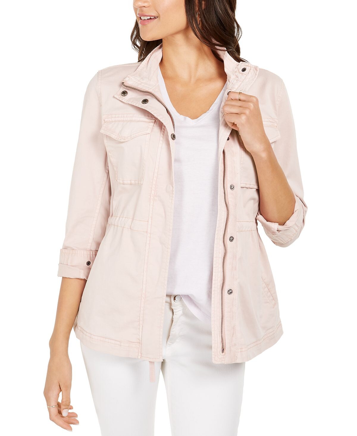 

Женская куртка из твила, созданная для macy's Style & Co, мульти, Белый, Женская куртка из твила, созданная для macy's Style & Co, мульти