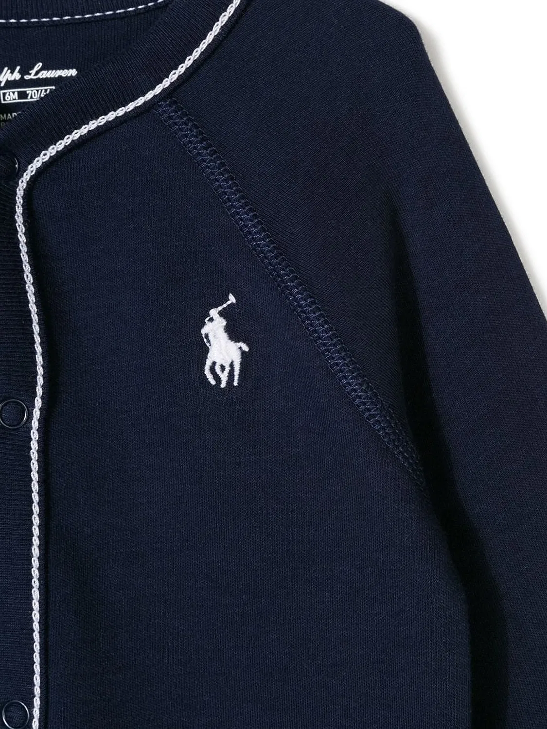 Пижама с вышивкой Pony, хлопок Polo Ralph Lauren, синий — фото 2