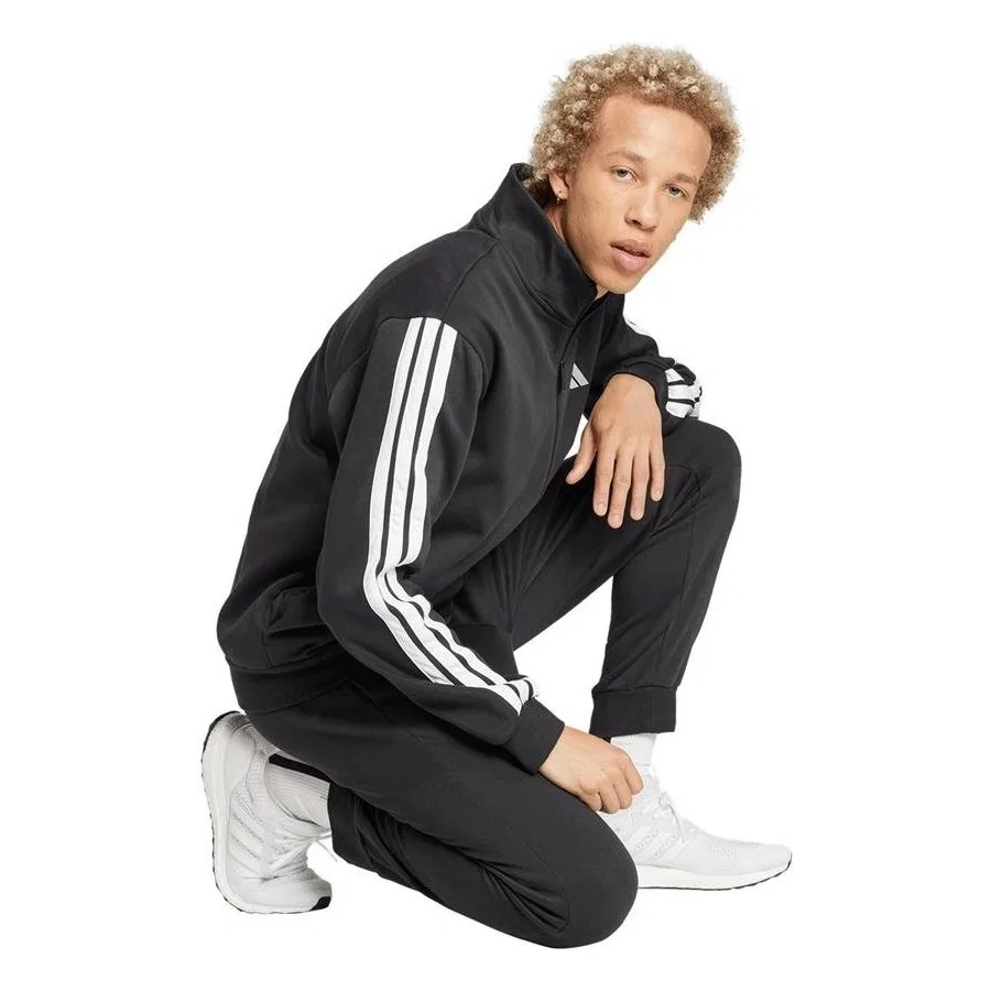 Спортивный костюм из флиса с принтом 3S FL TT TS adidas, Черный — фото 3