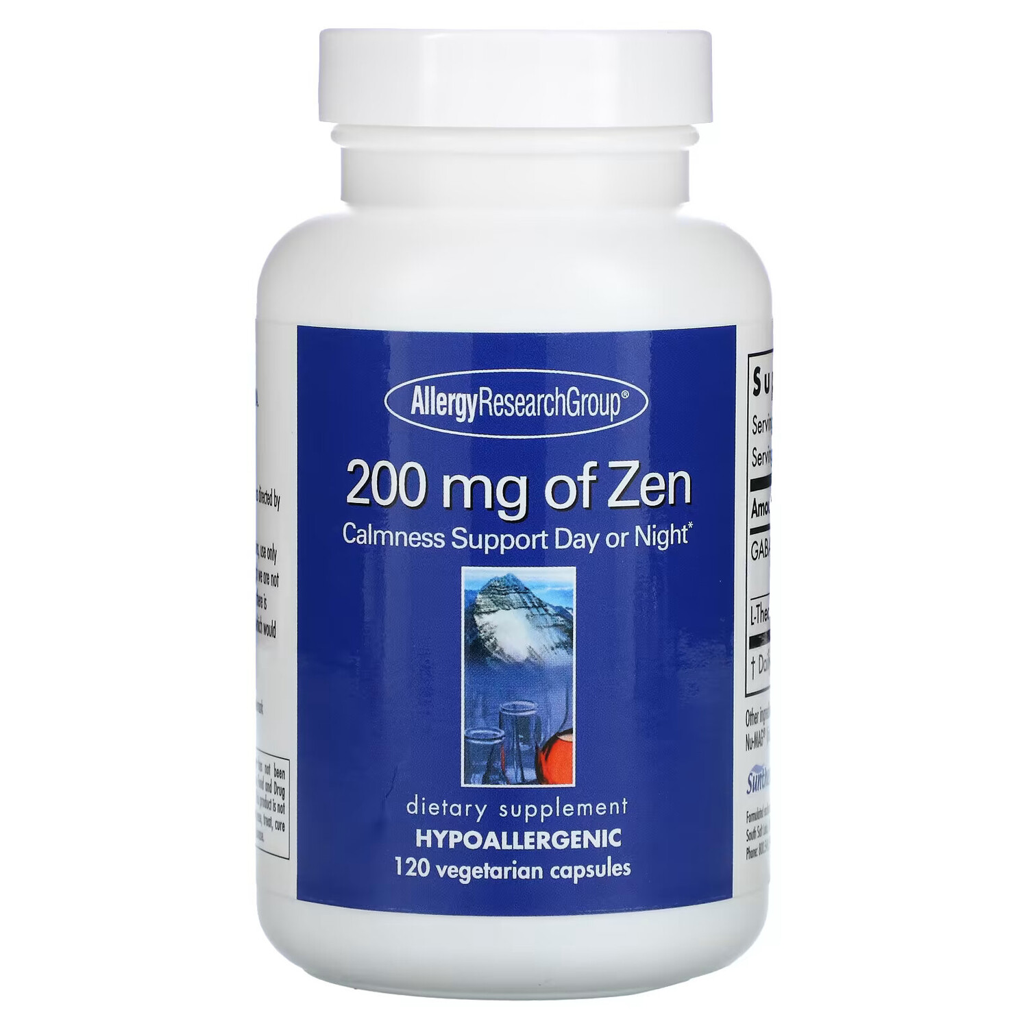 

Allergy Research Group, Zen, 200 мг, 120 вегетарианских капсул