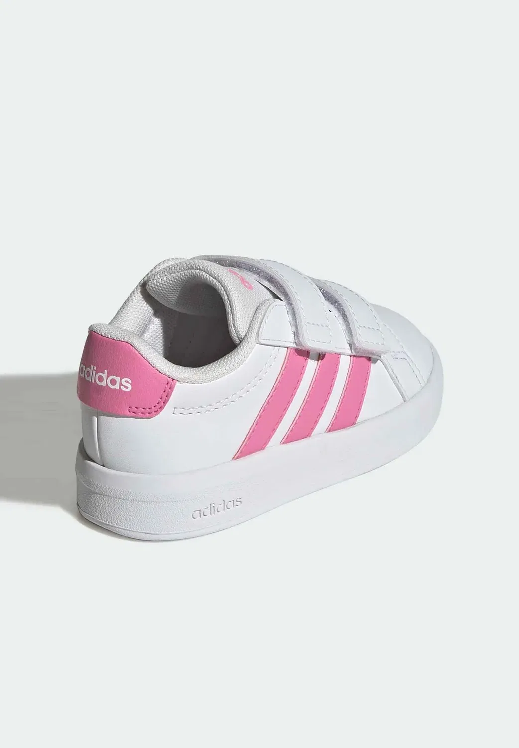Детская обувь Grand Court Infants Adidas Sportswear, Cloud White Bliss Pink Bliss Pink — фото 4