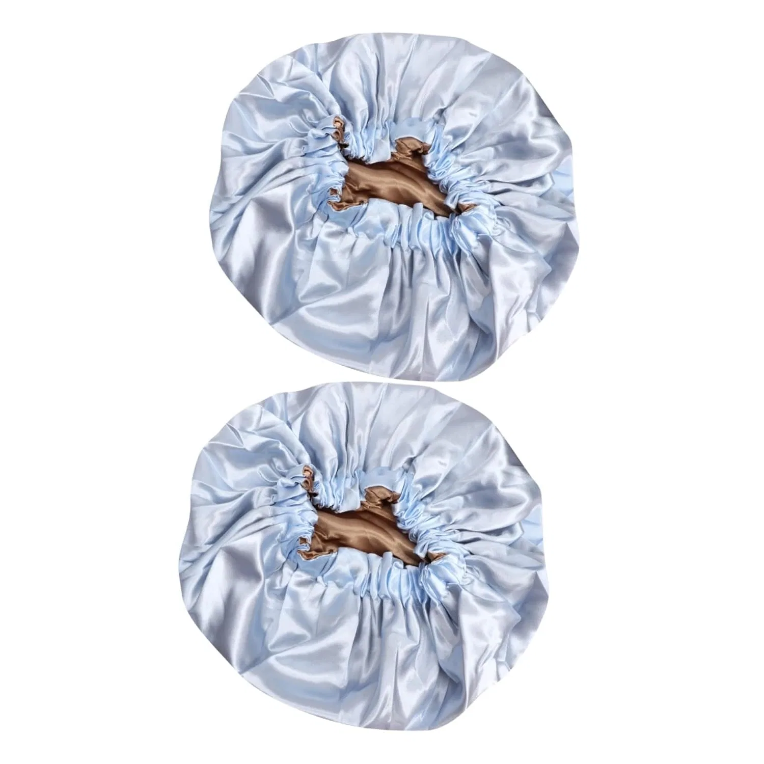 Шапочка для душа Satin, FRCOLOR, 2 шт, 38×38 см, Sky Blue