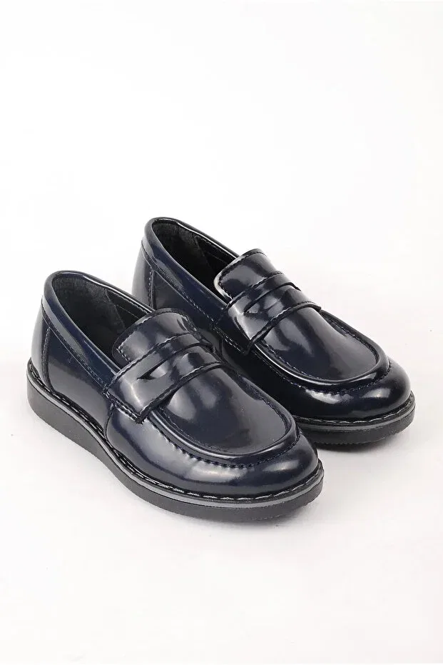 Детские туфли для мальчиков классические Rıdvan Çelik, Navy Blue