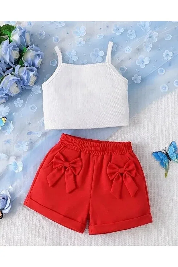Детский комплект шорт для девочек 2-Pack combination for girls Shop, Red