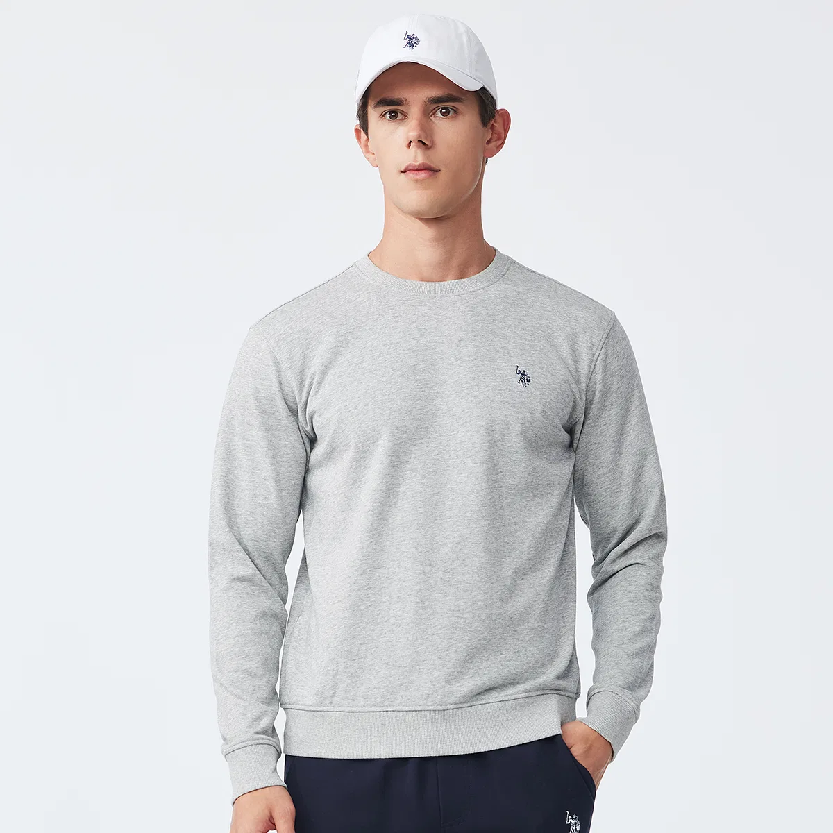 Мужской свитшот U.S. POLO ASSN., Gray — фото 4
