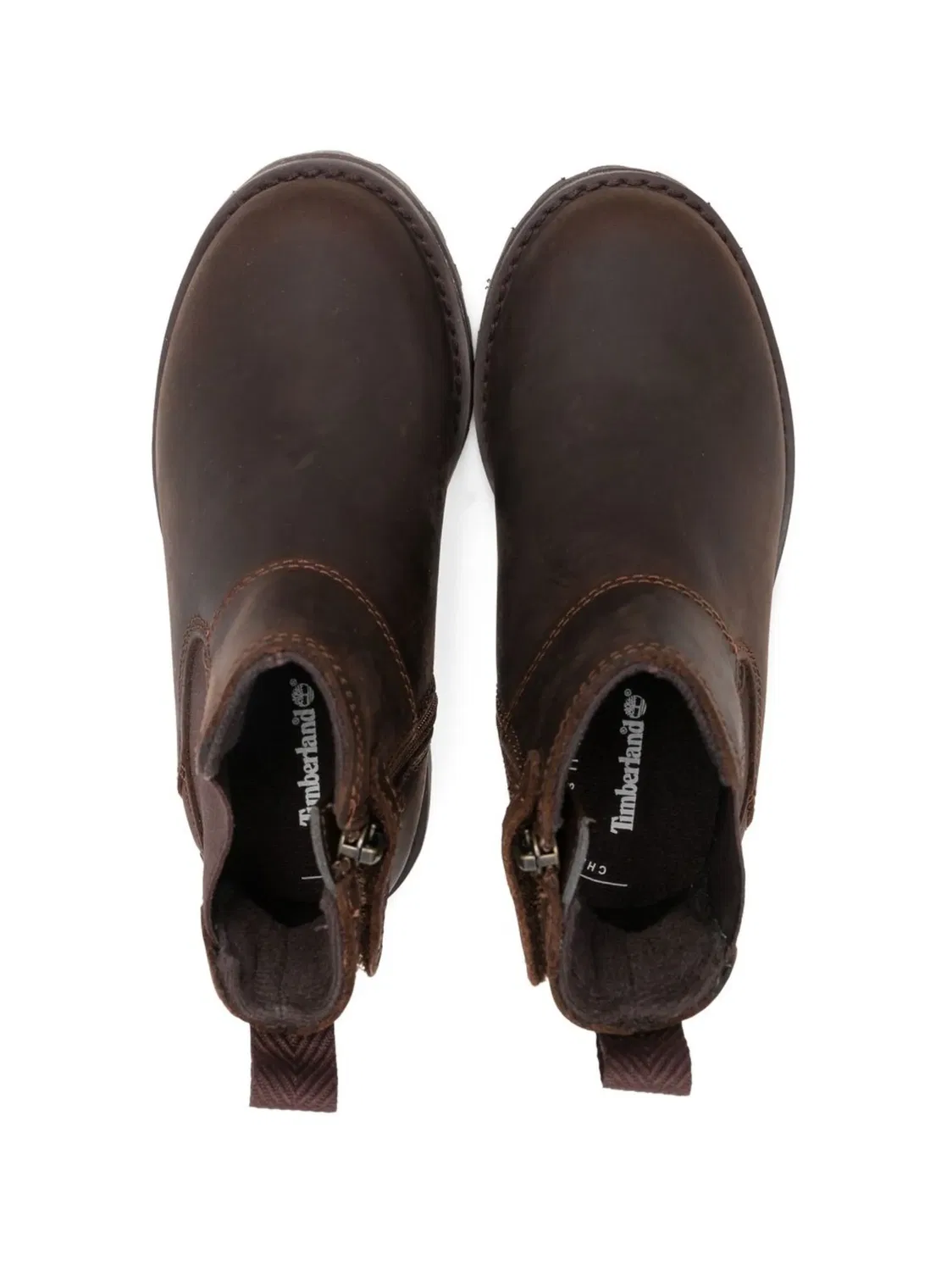 Ботинки Courma коричневые кожаные Timberland, коричневый — фото 3