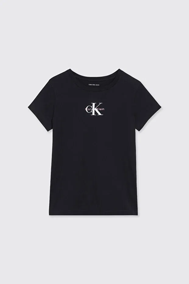 Детская футболка для девочек с принтом Calvin Klein, 1716 Black