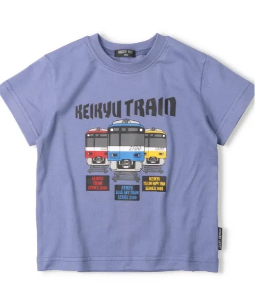 Детская футболка с принтом Keikyu Train Model Purple hungry heart
