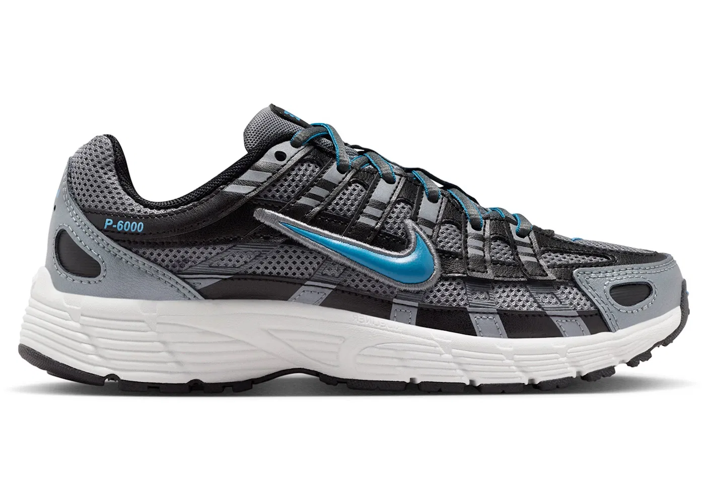 Детские кроссовки Lifestyle Nike P-6000, Smoke Grey/Black/Platinum Tint/Dutch Blue
