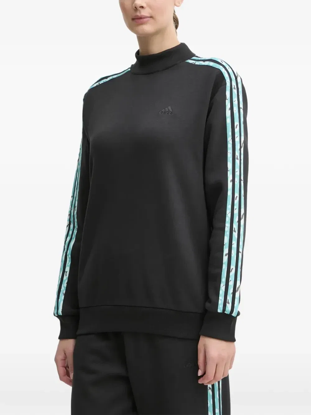 Свитшот Essentials с 3 полосками Adidas, черный