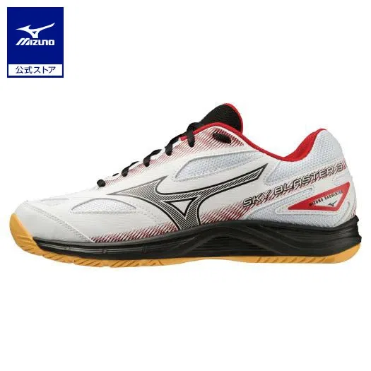 Кроссовки для бадминтона «Sky Blaster 3» от Mizuno, White X Black X Red
