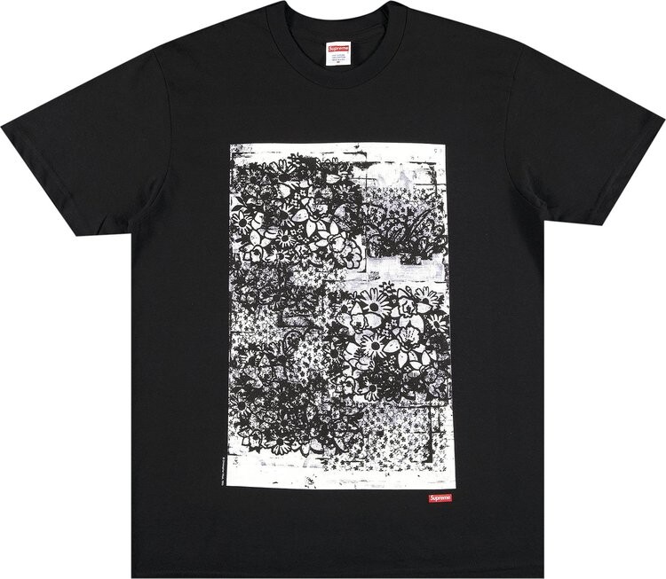 

Футболка Supreme x Christopher Wool 1995 Tee 'Black', черный