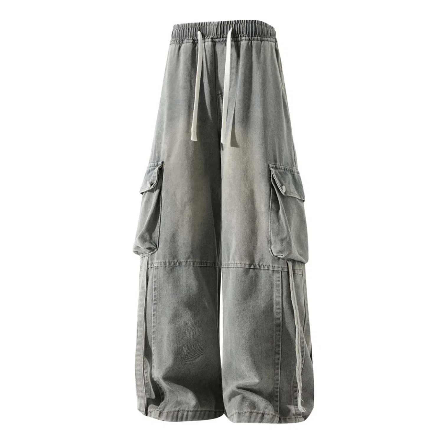 Детские карго-брюки умеренной ширины GWAF, Blue Fleece-Lined