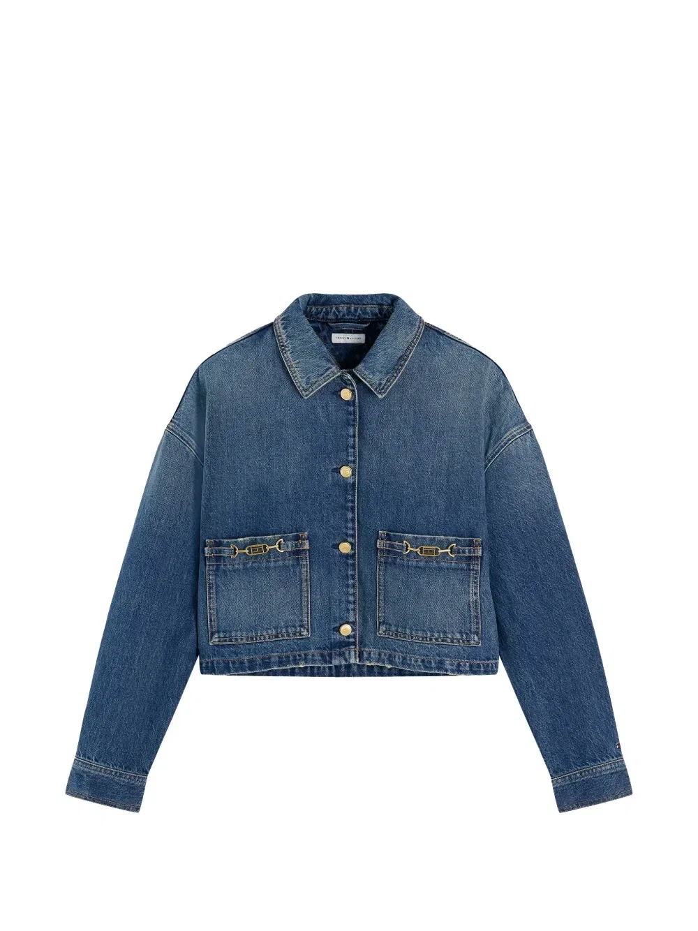 Укороченная джинсовая куртка Tommy Hilfiger, синий