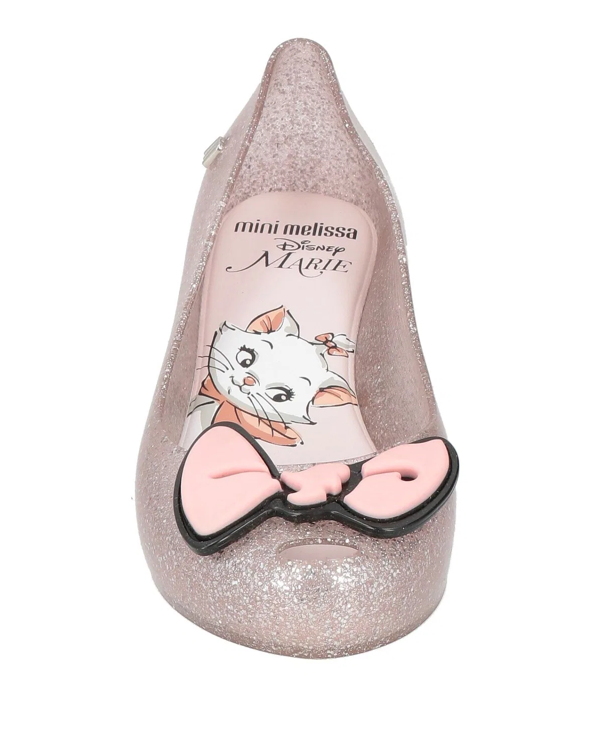 Детские балетки для девочек с аппликациями Mini Melissa, серебряный — фото 4