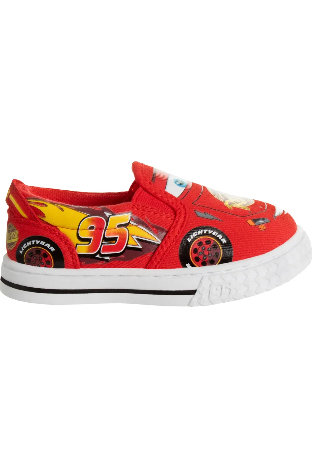 Кроссовки детские на липучке Lightning McQueen JOSMO, красный — фото 2