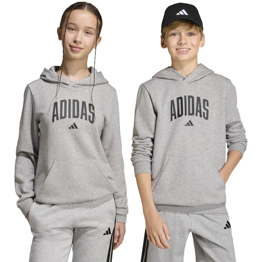 Спортивная толстовка ADIDAS SPORTSWEAR серого цвета — фото 3