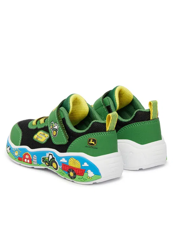 Кроссовки John Deere: Play Scene - Barn-Squad Buddies Skechers, зеленый — фото 3