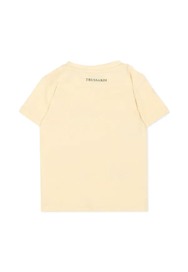 Футболка с принтом животных Tru Trussardi Junior, бежевый — фото 2