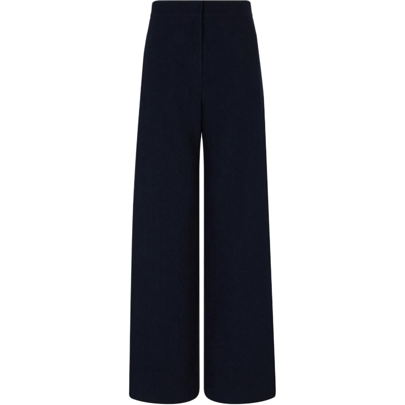 Женские широкие брюки с жаккардовым шевронным узором Emporio Armani, Blue