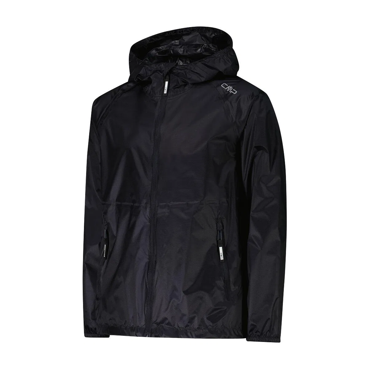 Детская дождевая куртка с капюшоном KID G JACKET RAIN FIX HOOD Cmp, Schwarz Dunkelgrau Kohlengrau — фото 3