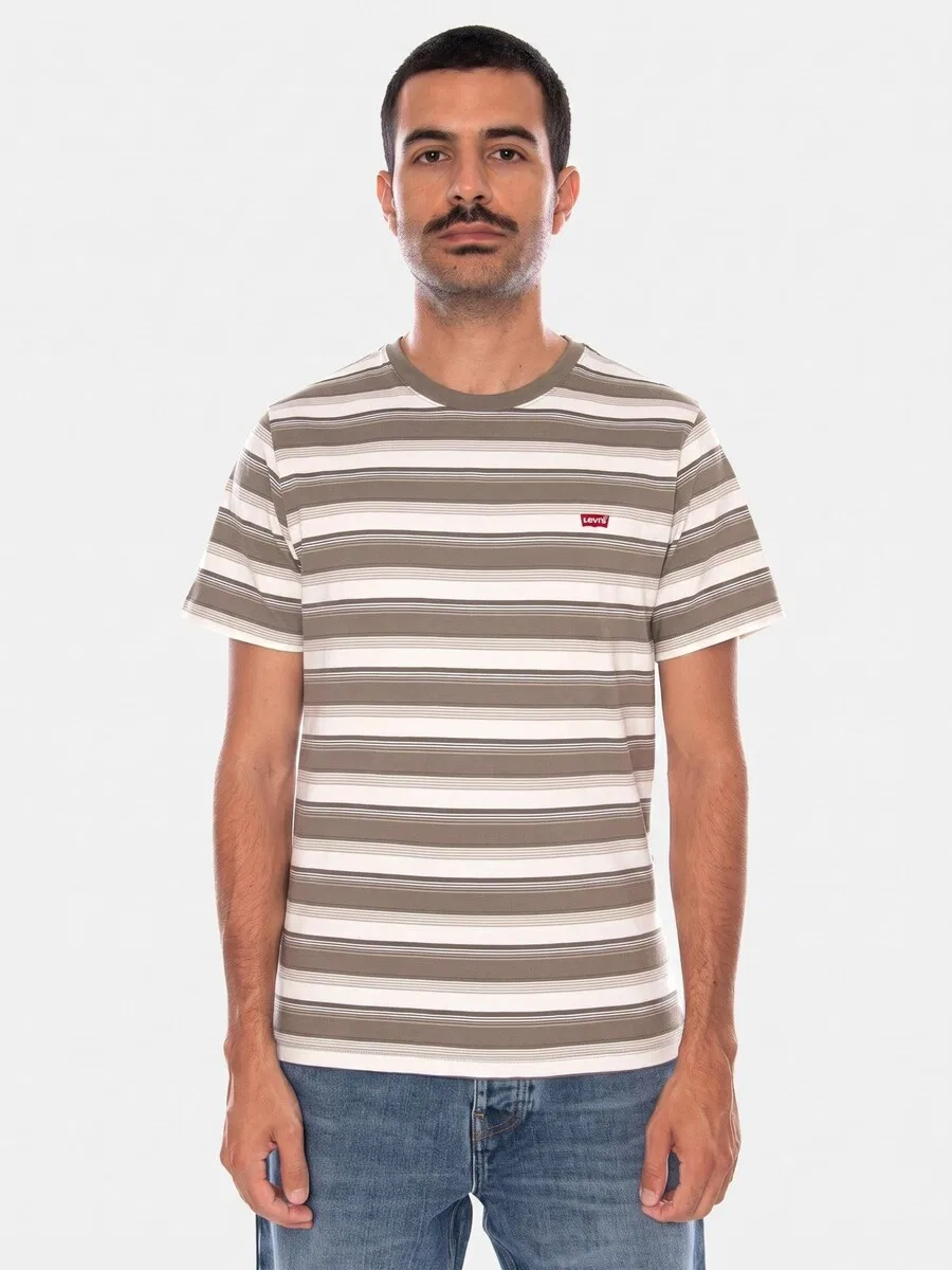Футболка LEVI'S SS ORIGINAL HM TEE JEN STRIPE MAITAKE BR в смешанных цветах — фото 2
