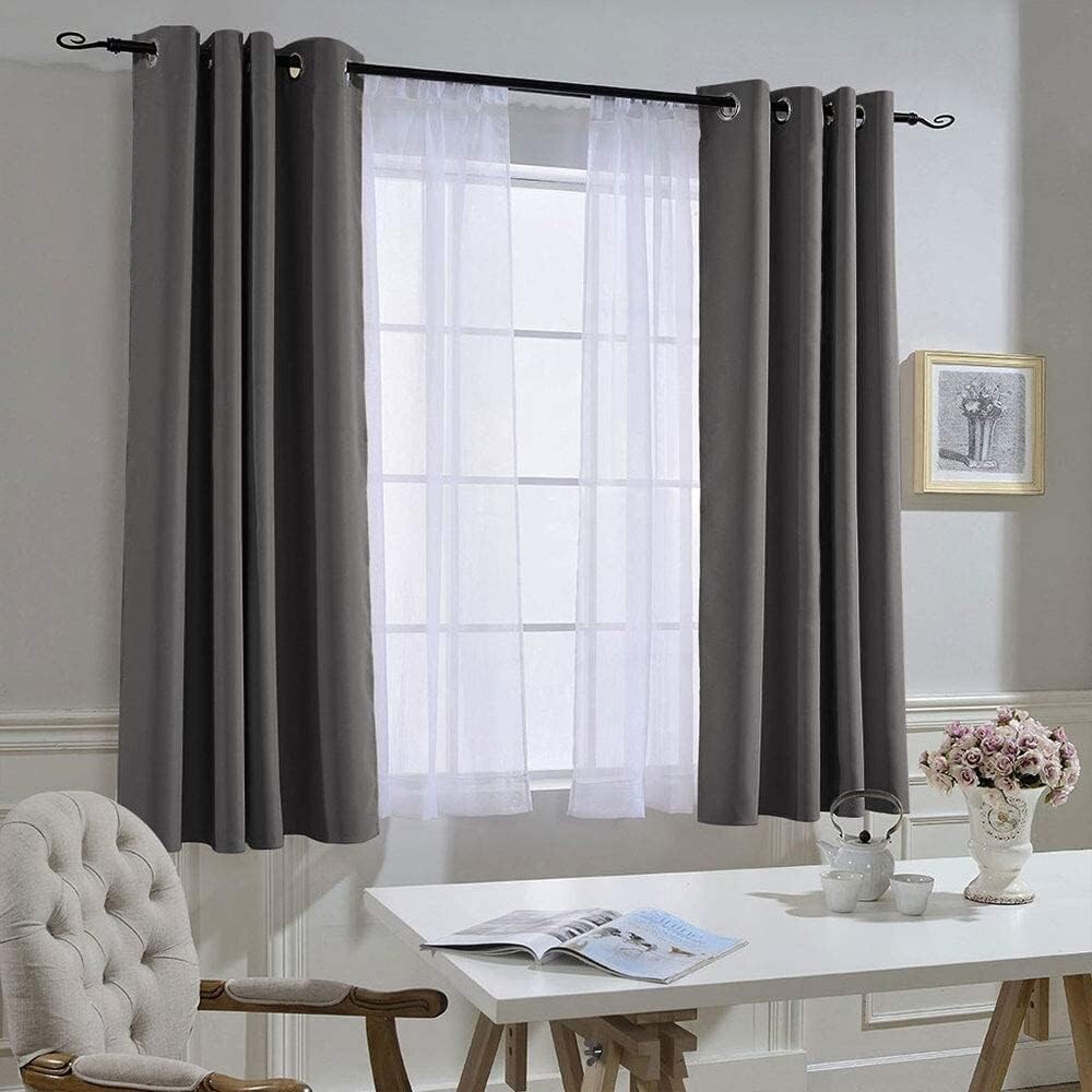 

Шторы Nicetown Blackout For Bedroom, 160x132 см, темно-серый