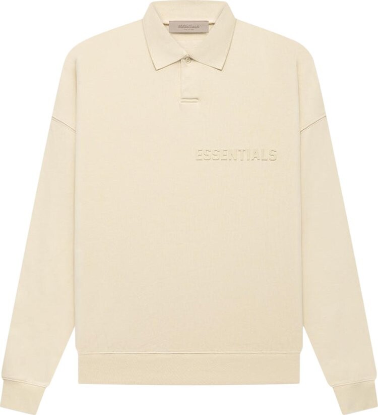

Лонгслив Fear of God Essentials Long-Sleeve Polo 'Egg Shell', кремовый, Бежевый, Лонгслив Fear of God Essentials Long-Sleeve Polo 'Egg Shell', кремовый