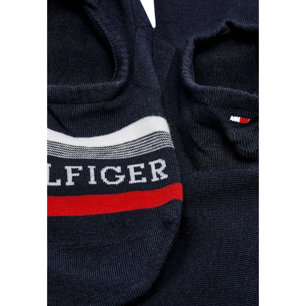 Мужские носки с логотипом 2 пары TH MEN FOOTIE 2P HILFIGER TAB Tommy Hilfiger, Blue — фото 3