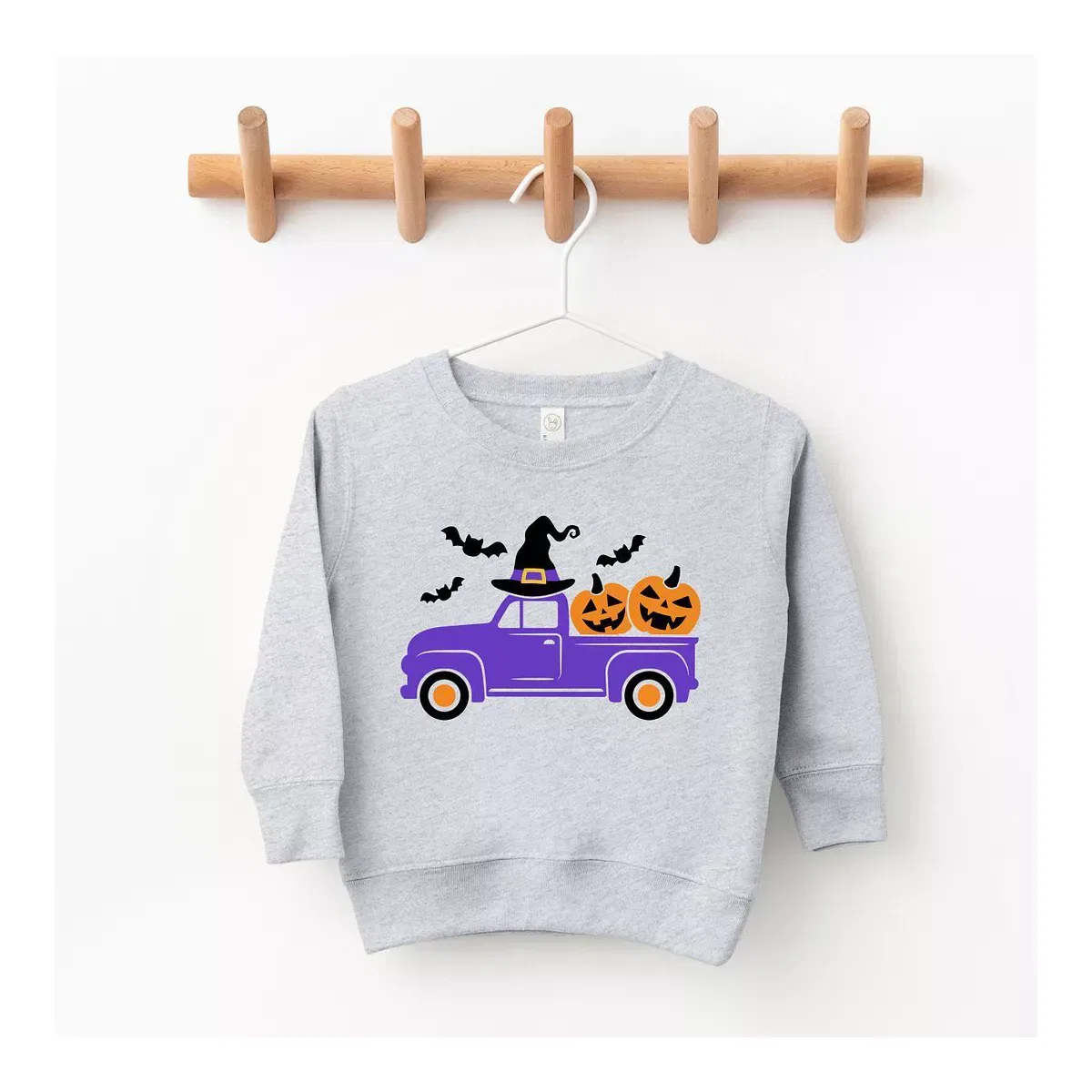 Детский свитшот с принтом Witch Farm Truck The Juniper Shop, White