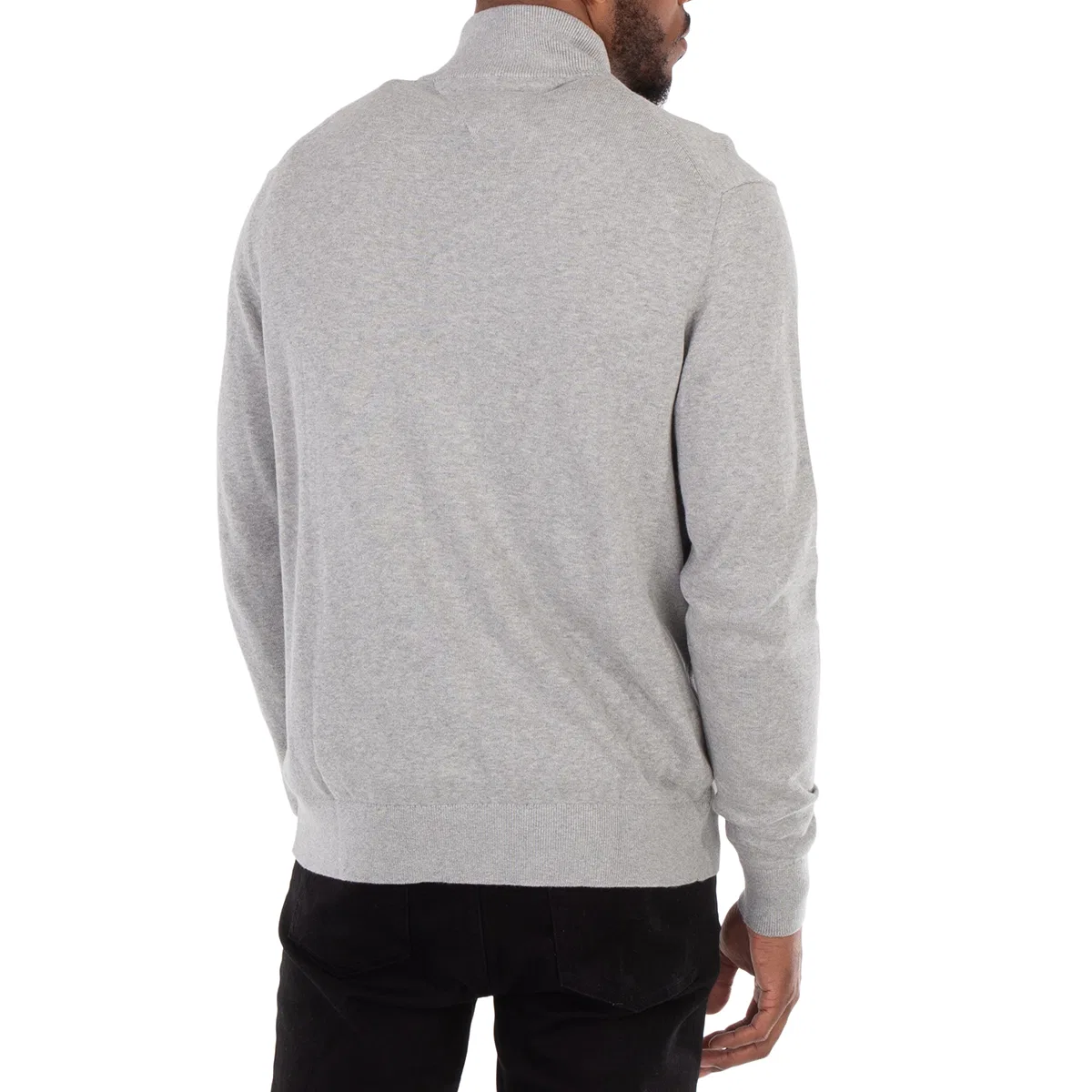 Кардиган на молнии из хлопка и кашемира Cotton Cashmere Zip-Thru Cardigan Tommy Hilfiger, Grey Heather — фото 3
