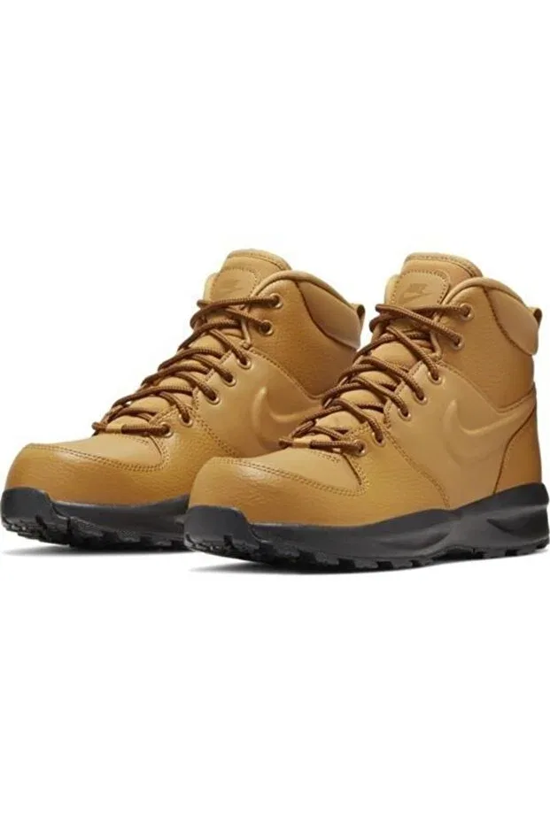 Детские ботинки для мальчиков с высокой шнуровкой Manoa ltr (gs) kids yellow outdoor boots bq5372-700 Nike, Yellow — фото 4