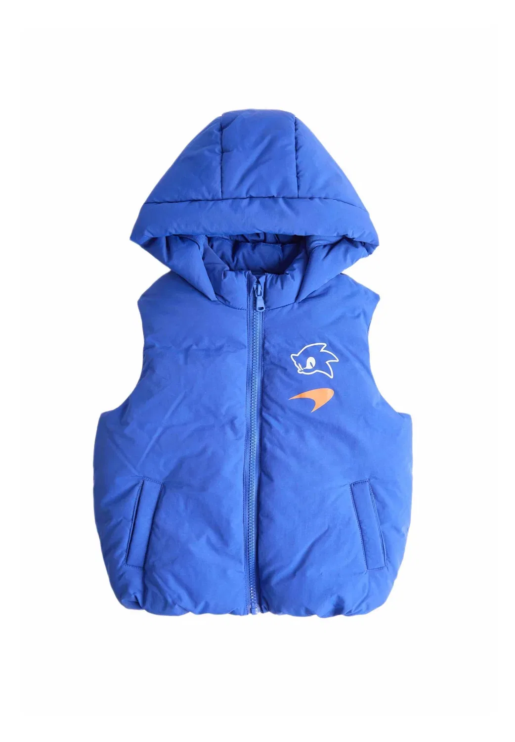 Утепленный жилет Sonic x McLaren (2-8 лет). Унисекс Marks & Spencer, Blue