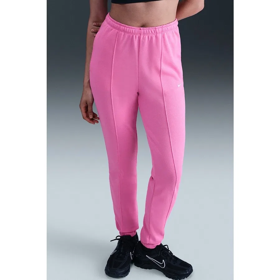 Женские спортивные штаны с высокой посадкой из футера Slim Fit Sportswear Chill Terry High Rise Jogger Nike, Черный