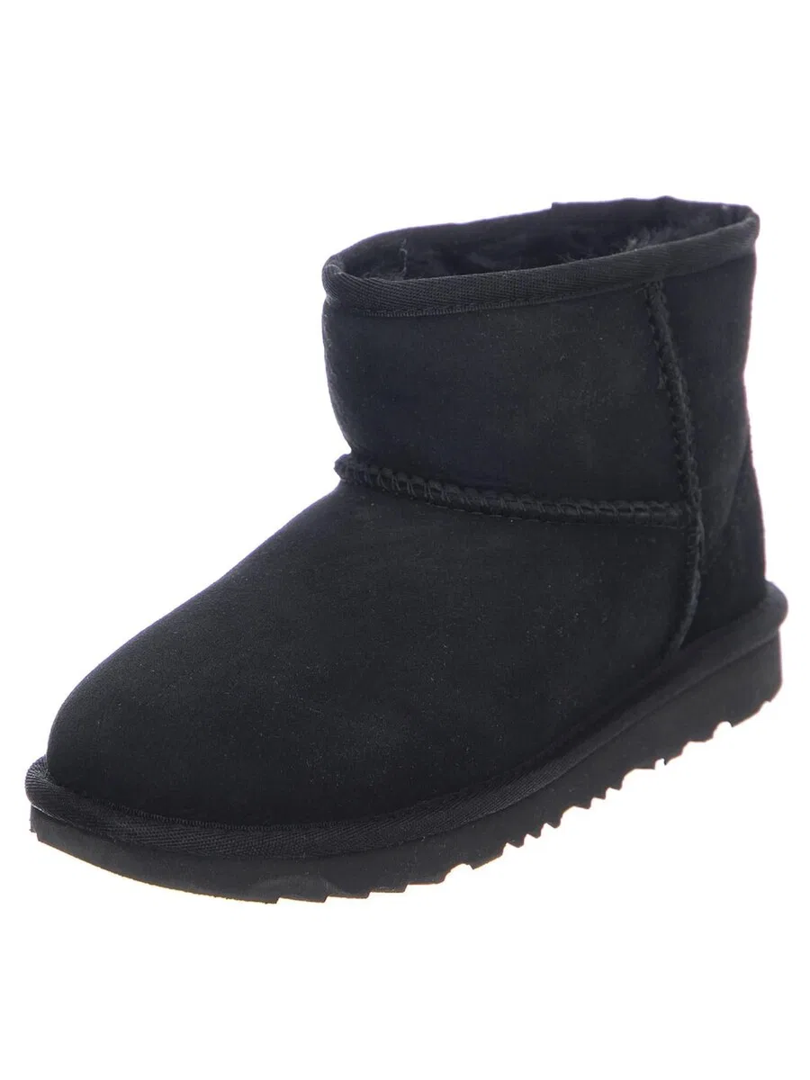 Сапоги UGG 'K Classic Mini II Black Boots' черного цвета
