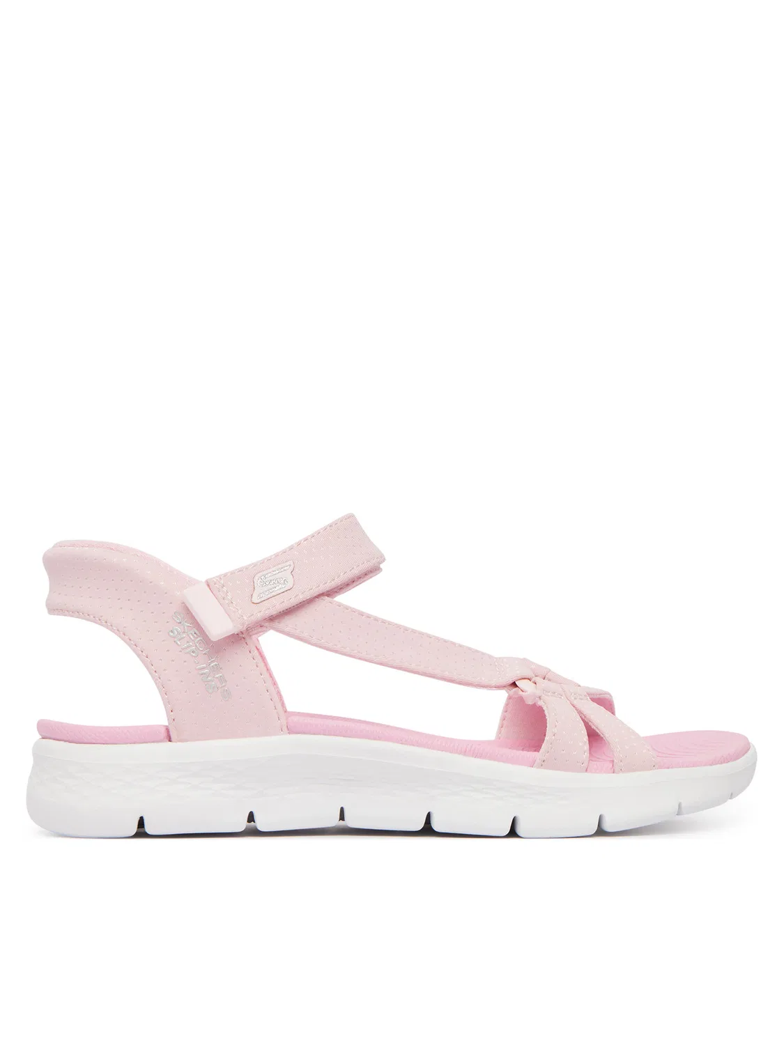 Сандалии для девочки Slip-Ins: Go Walk Flex Sandal Lots Of Sol Skechers, розовый