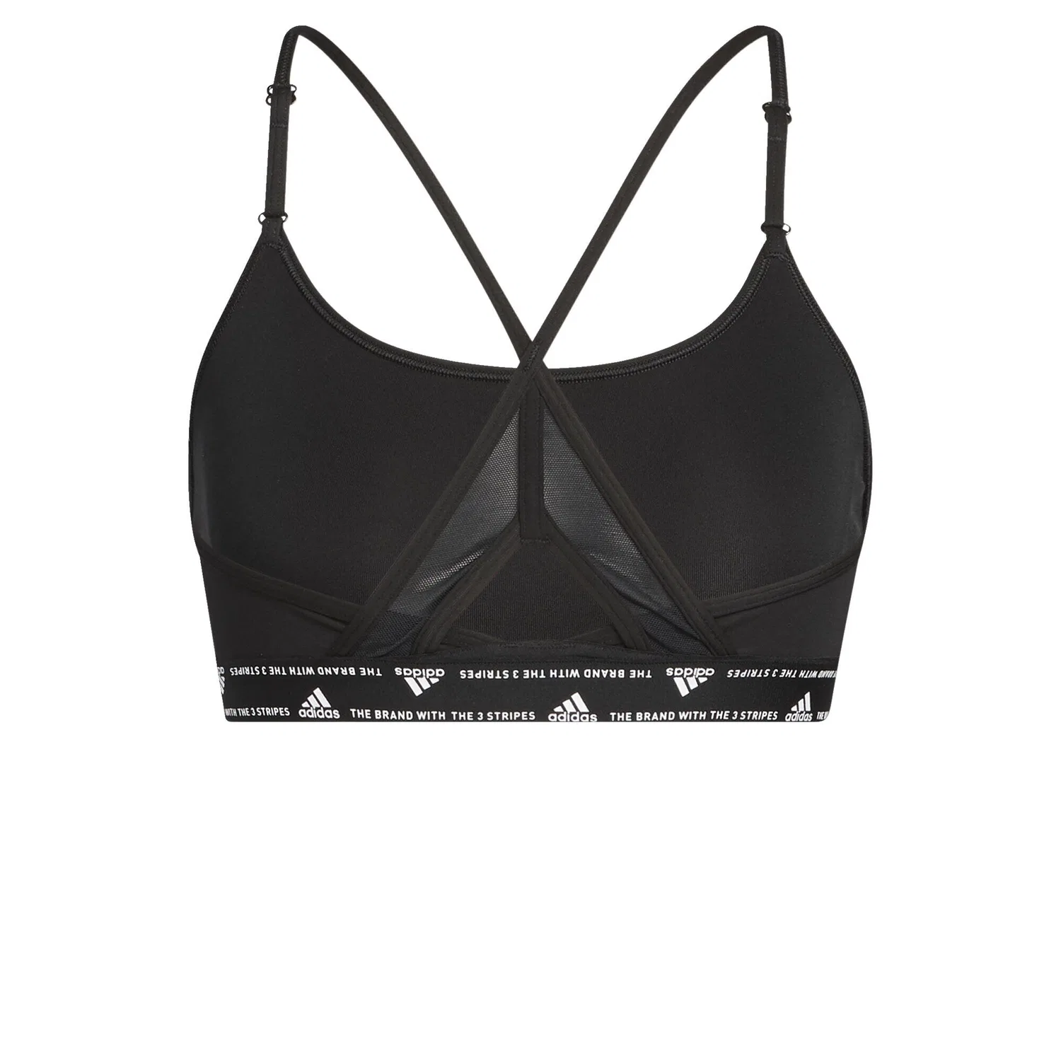 Женский спортивный бюстгальтер с легкой поддержкой Aeroreact Training Light-Support Adidas, Черный — фото 3