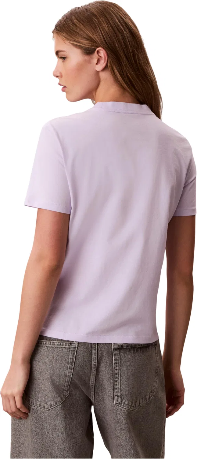 Женская футболка с принтом Classic Monologo Calvin Klein, Multi (Island Lilac) — фото 2