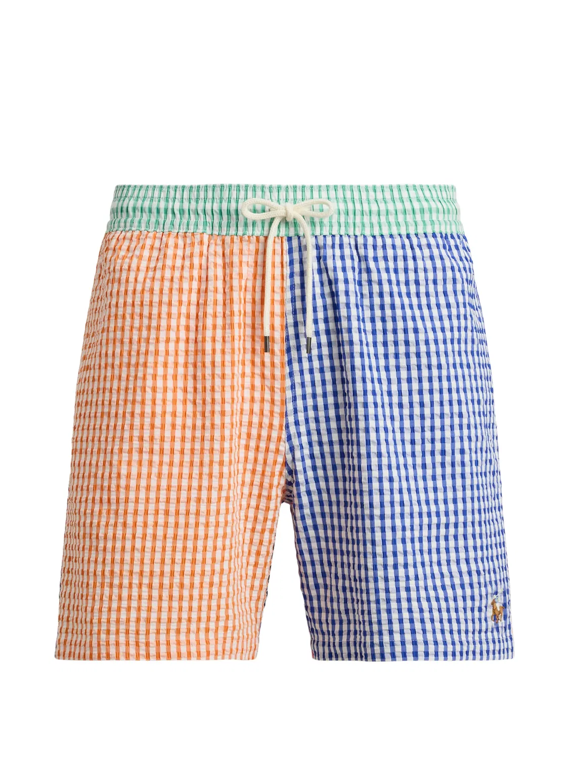 Шорты для плавания в клетку Polo Ralph Lauren, оранжевый