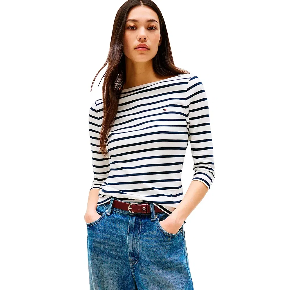 Женская футболка с принтом Slim Cody Tommy hilfiger, White