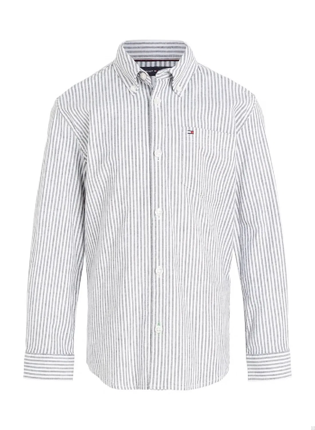 Рубашка с полоской Ithaca Essential Ithaca Stripe Tommy Hilfiger, голубой — фото 2