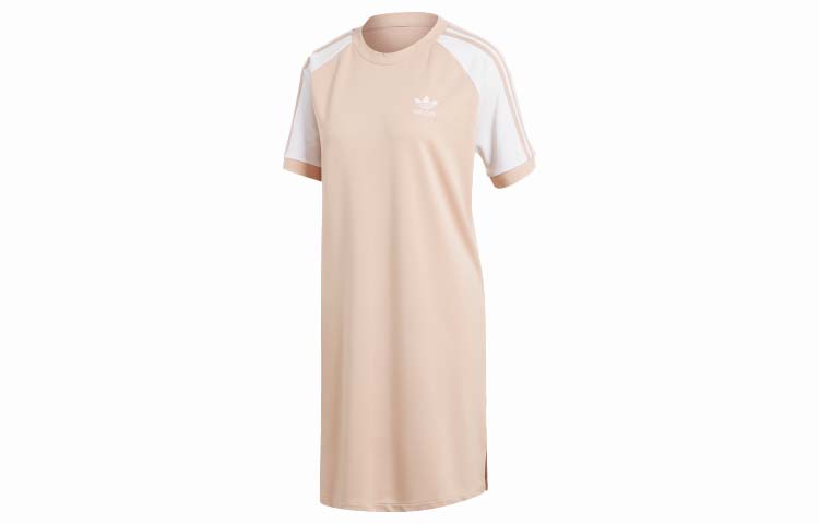 

Футболка реглан с коротким рукавом женская жемчужно-дымчато-серая Adidas Originals