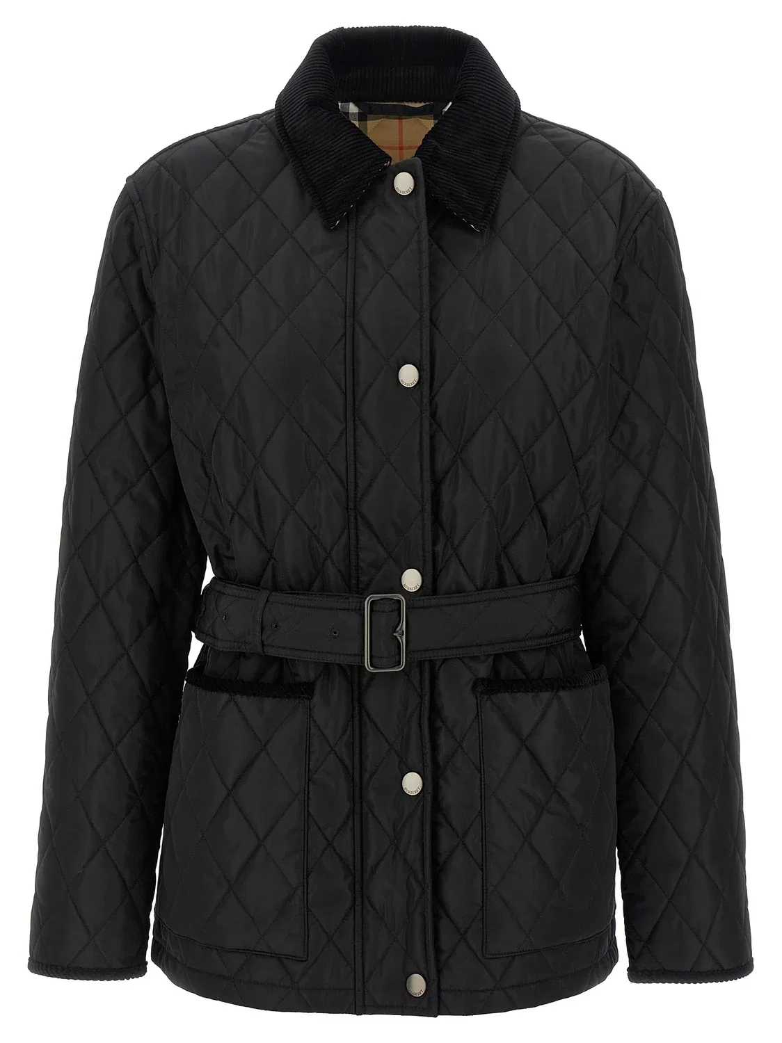 Стеганая куртка Chiltern BURBERRY, черный