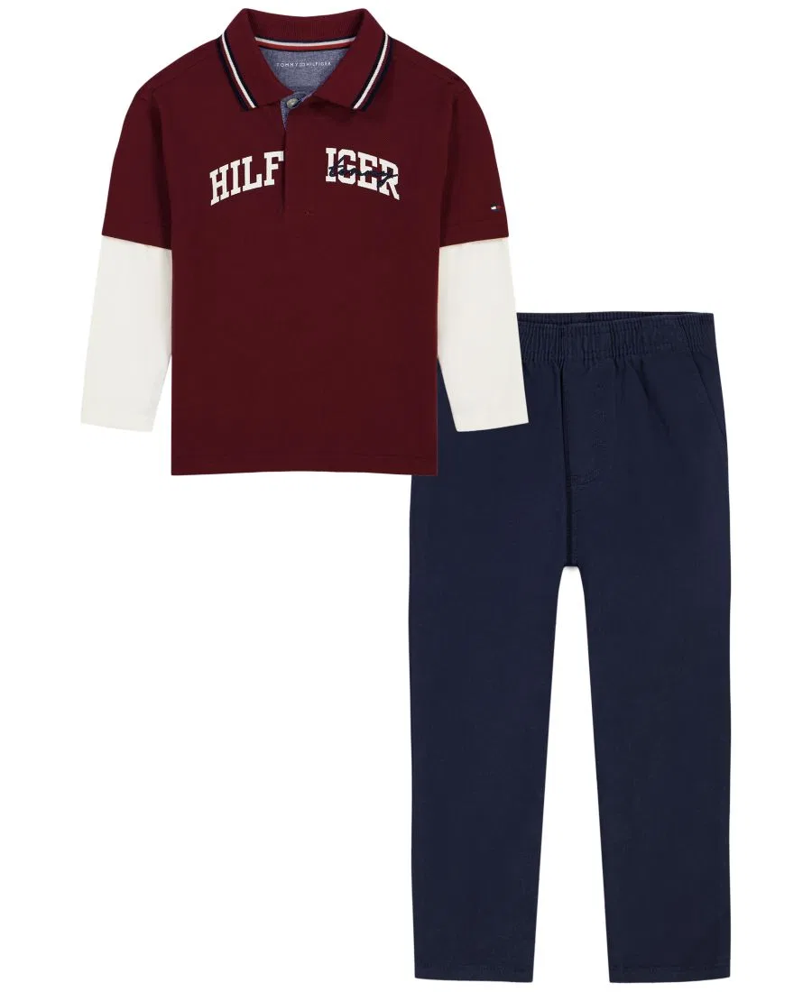 Комплект из поло и брюк Tommy Hilfiger, Red Vanilla