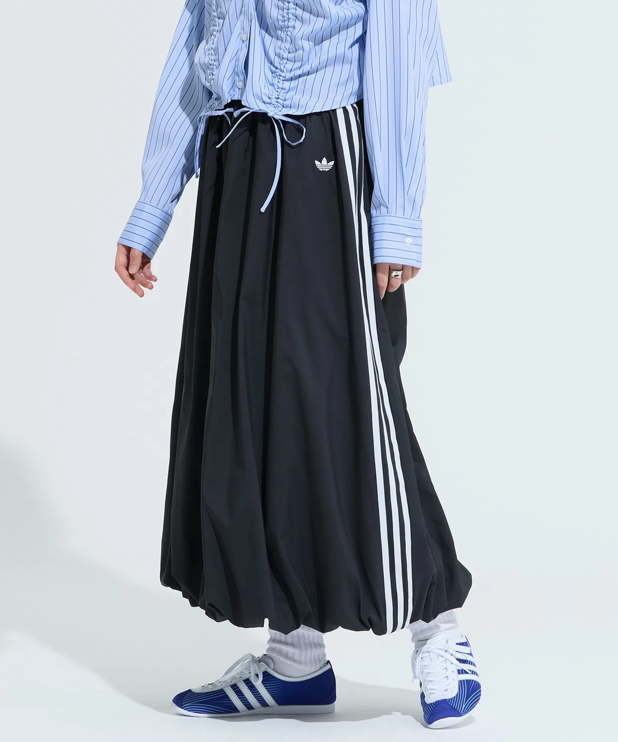 Женская длинная юбка-баллон с принтом Adidas Originals, Black